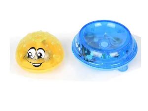 2-in-1 UFO Bath & Land Toy – Automatic Water Spray, Colourful LED Lights & Music | Baby Bath Fountain + Space Car