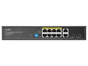 Cudy GS1010PS2 8-Port Gigabit PoE+ Switch | 120W Power | 2 SFP + 2 Gigabit Uplink Ports